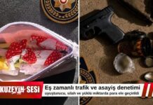 Eş zamanlı polis denetimlerinde uyuşturucu ve silah ele geçirildi