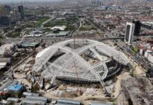 Ankara’daki yeni stadyuma ilişkin bakanlardan ortak paylaşım