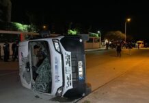 Eskişehir’de servis aracı devrildi: 7 yaralı