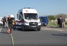 Hafif ticari araç, park halindeki askeri araca çarptı: 1 şehit, 5 yaralı