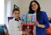 Hayalindeki CİMER’i resmedip Türkiye birincisi oldu
