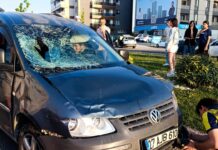 Tekirdağ’da hafif ticari araç elektrikli bisiklette çarptı