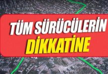 Sivil Savunma-okullar yolu kavşağı arasındaki yol saat 12.00’den itibaren kapalı