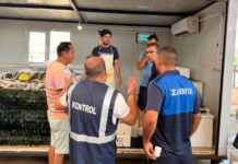 Lefkoşa Merkez Pazarı’nda balık satıcılarına denetim…7 kilo hamisiye el konuldu