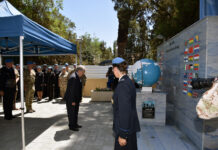 Guterres, Ledra Palace Otel önündeki BM anıtına çelenk koydu
