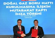 Doğalgaz hattı için tarihi imza