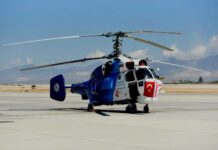 Yangın söndürme helikopteri teslim edildi