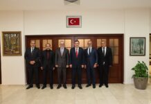 MÜSİAD KKTC heyeti, Yılmaz ile bir araya geldi