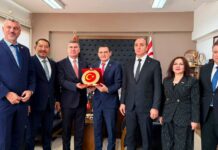 Oğuz, Akdeniz Belediyeler Birliği heyeti ile görüştü