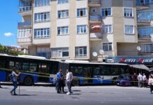 Ankara’da kontrolden çıkan EGO otobüsü iş yerine çarptı