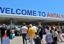 Antalya’ya 6,5 milyondan fazla yabancı turist geldi