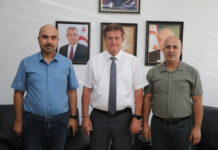 Arıklı KKTC Kickboks ve Muaythai Federasyonu yetkililerini kabul etti
