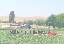 Ankara’da eğitim helikopteri düştü