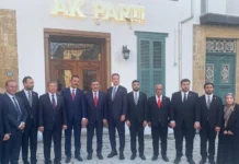 Cevdet Yılmaz’dan AK Parti KKTC Temsilciliği’ne ziyaret