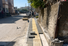 Mesarya Belediyesi, Paşaköy’de kaldırım çalışmalarını tamamladı