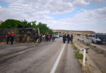 Kırıkkale’de yolcu otobüsü devrildi: 41 yaralı