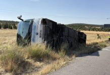 Eskişehir’de yolcu otobüsü devrildi: 24 yaralı