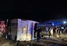 Kırıkkale’de otobüs devrildi: 29 kişi yaralandı