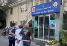 Türk bayrağını yere atan şüpheli yakalandı