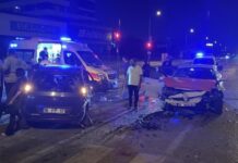 Bursa’da iki otomobilin çarpıştığı kazada 7 kişi yaralandı